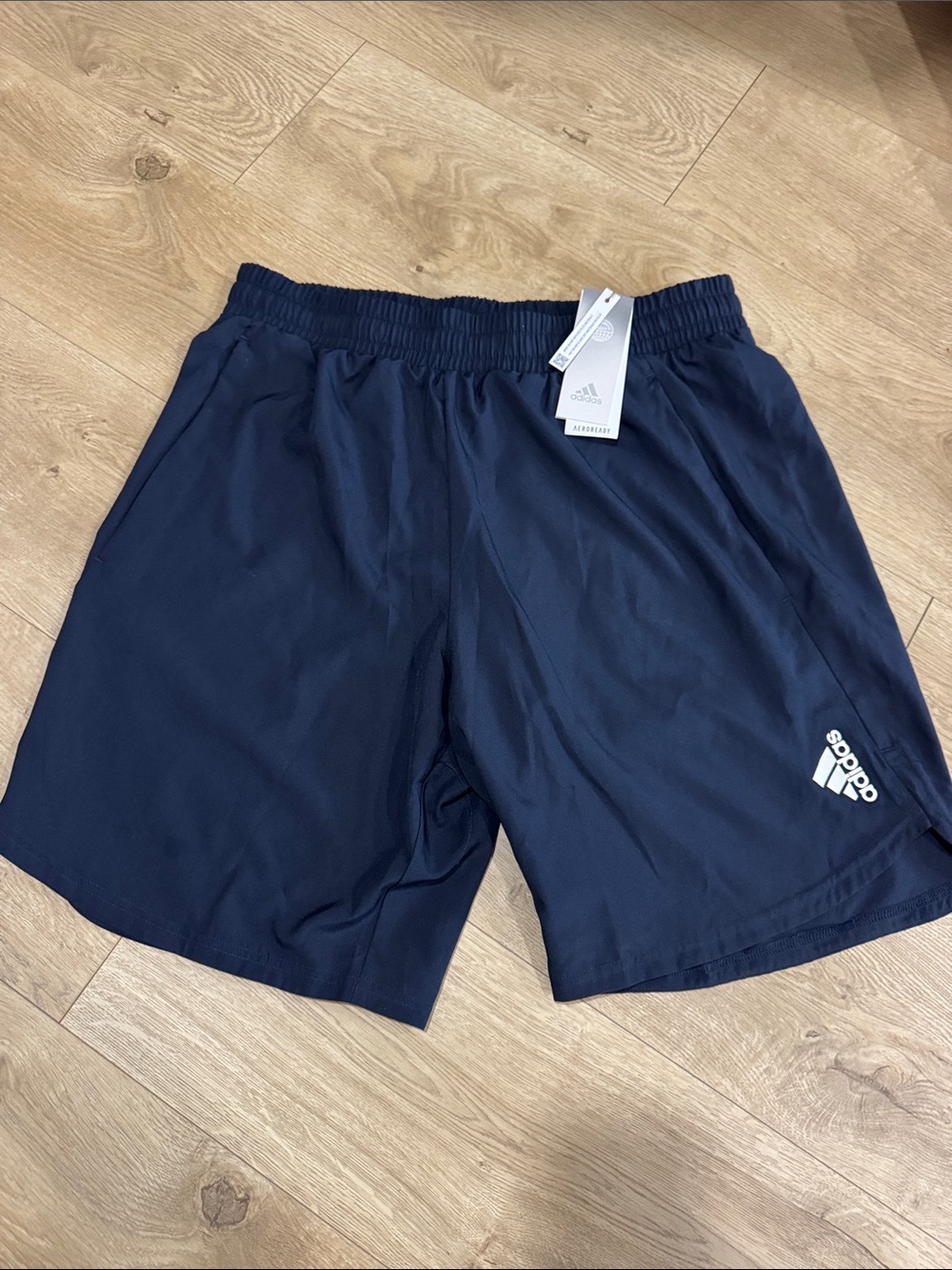 adidas Men's Navy Blue Athletic Training Shorts